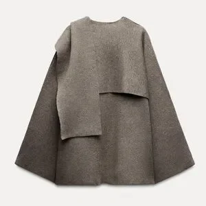 新品タグ付 ZARA ケープショートコートグレー S-M サイズ s_wp_6704e6d4d399ffaf480a42ef.webp